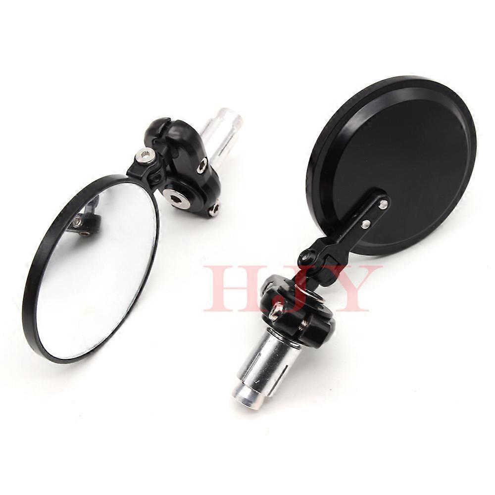 2 PCS Universal Motorcycle Rearview Mirror modified Fodable Round Bar End moto Side Mirrors for 22mm handle