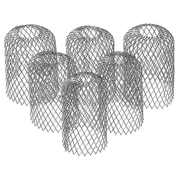 6Pcs Flexible Gutter Filter Metal Gutter Guard Anti-Rodent Leaves Adjustable Gutter Gutter Downpipe Roof and Garden Building Accessories