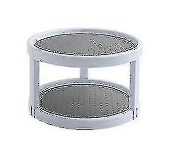 Double Layer Kitchen Storage Tray Seasoning Rack 360 Rotating Tray |storage Trays