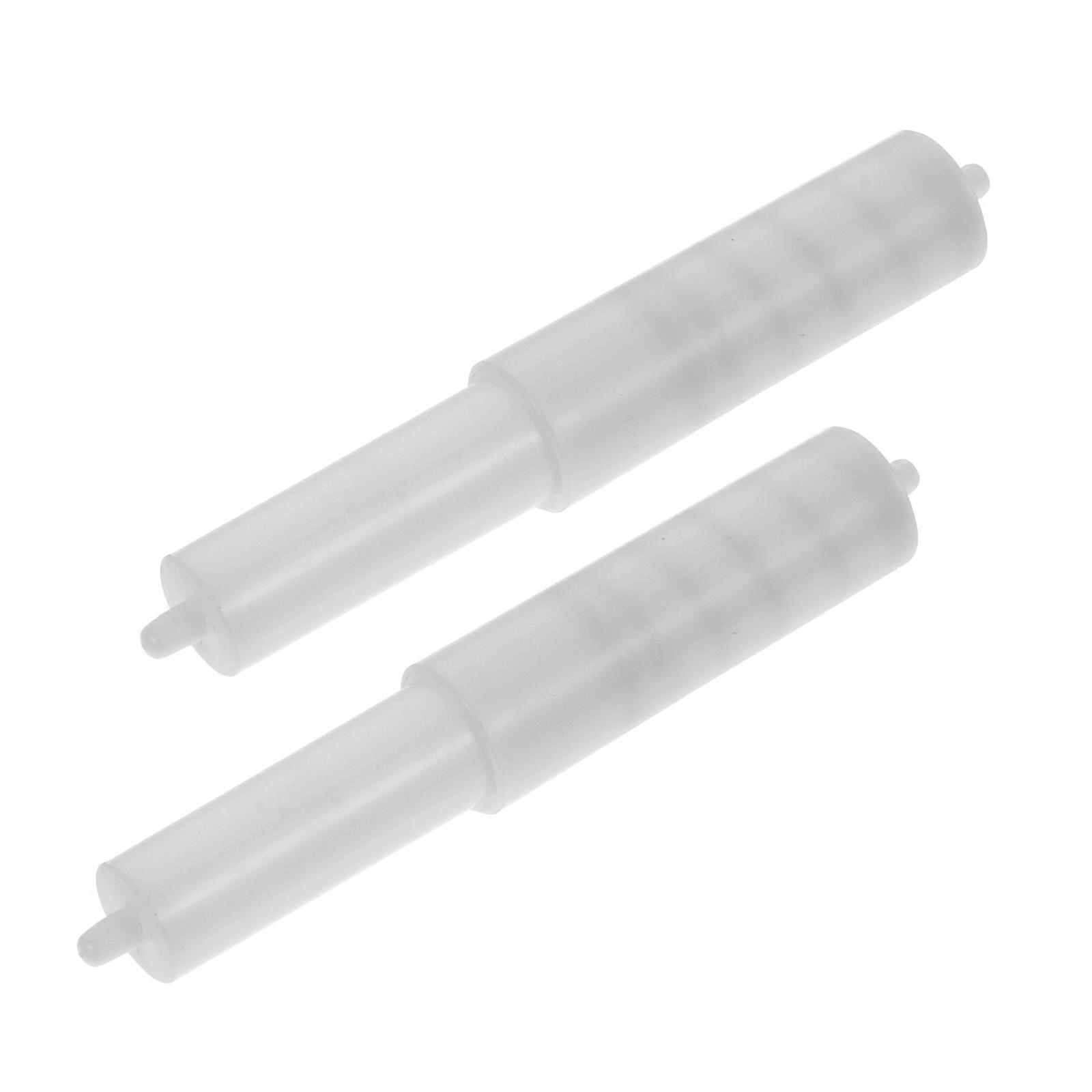 2 Pcs Plastic Toilet Paper Rollers Tissue Box Shaft Core Spring Retractable Reel