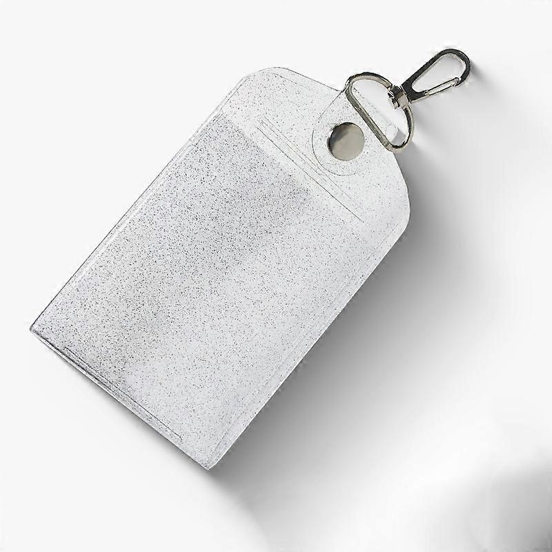 PVC Bank Credit Card Holder Bags Transparent Waterproof Creative Bus Card Student Hanging Buckle Card Set Card Package Bags