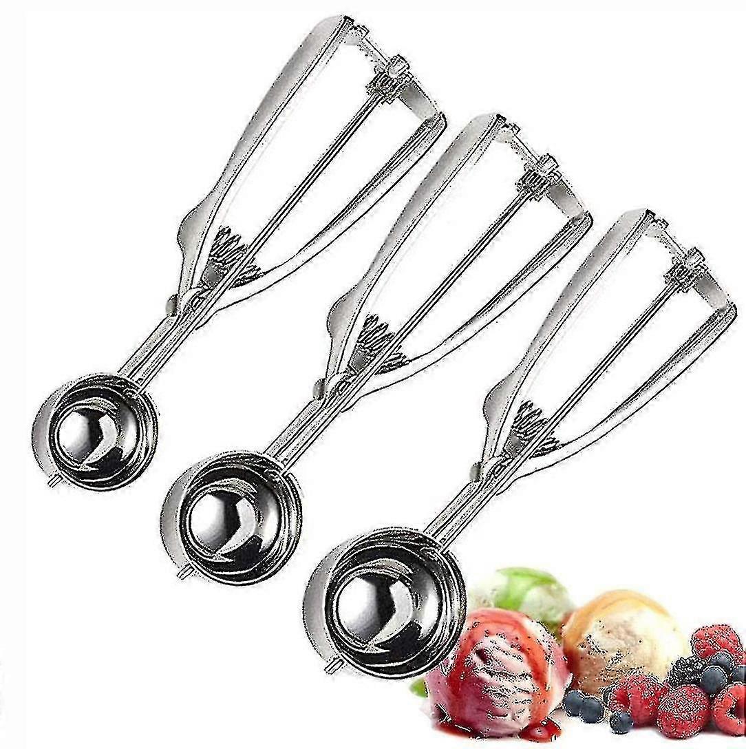 Ice Cream Scoop With Trigger Set Of 3