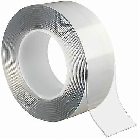 Double-Sided Removable Adhesive Tape - Clear Household Use (2pcs 5m)