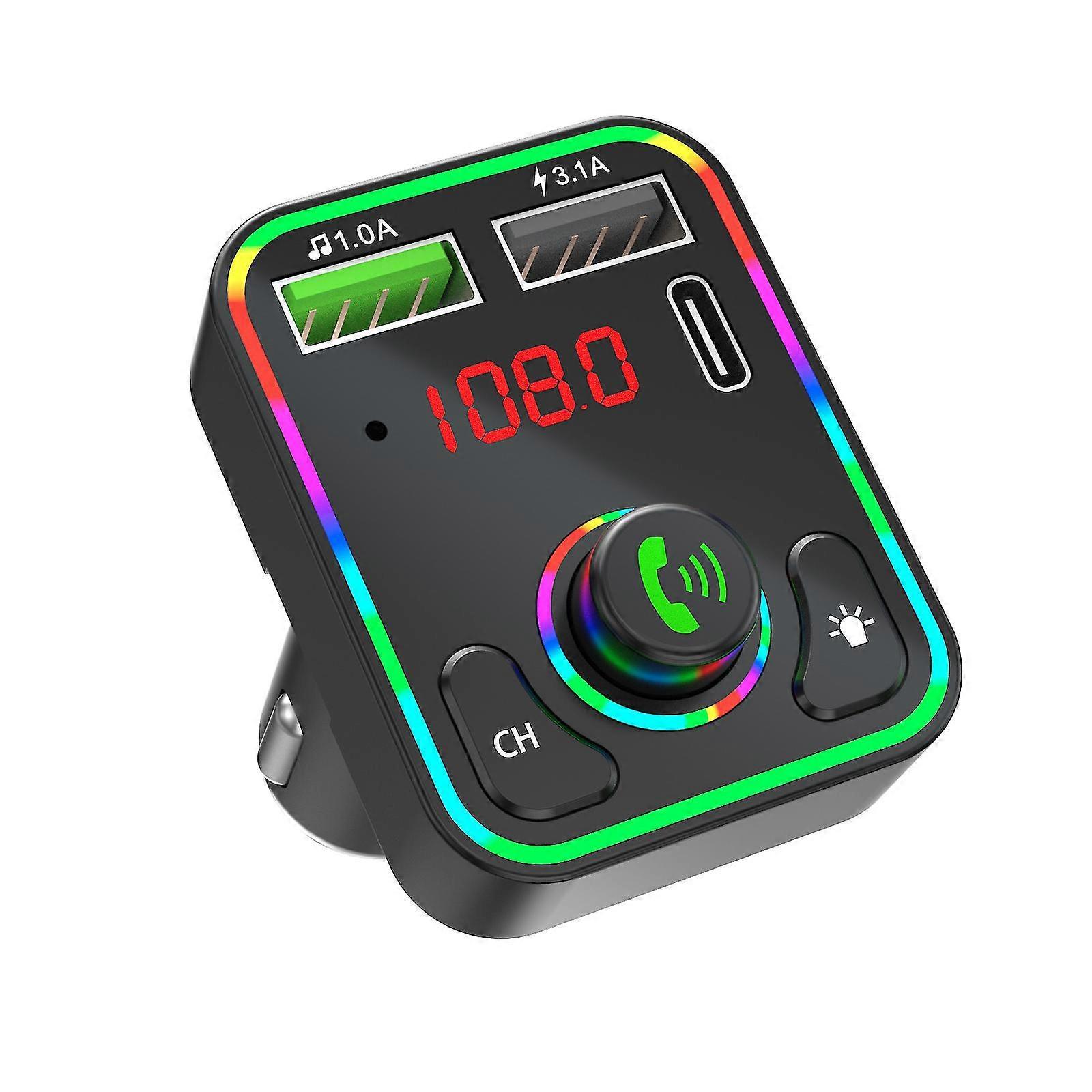 Car Fm Bluetooth Transmitter Mp3 Player Wireless Handsfree Radio Adapter