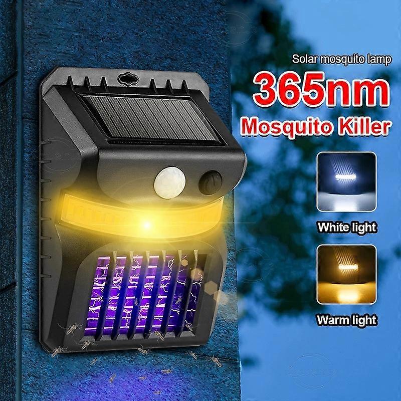 Solar mosquito killing wall lamp upgrading mosquito repellent function, human intelligent sensing outdoor courtyard wall lamp