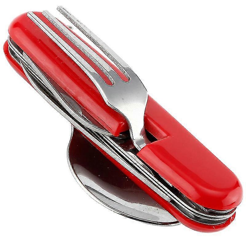 Multifunctional Tableware Folding Stainless Steel Spoon Fork Cutter Bottle