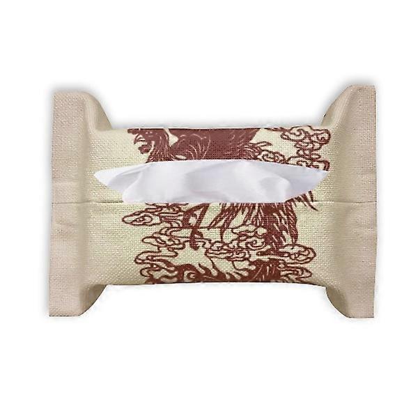 Kinesisk Phoenix Bird Animal Portrett Papir Håndkle Vev Bag Serviett Bumf