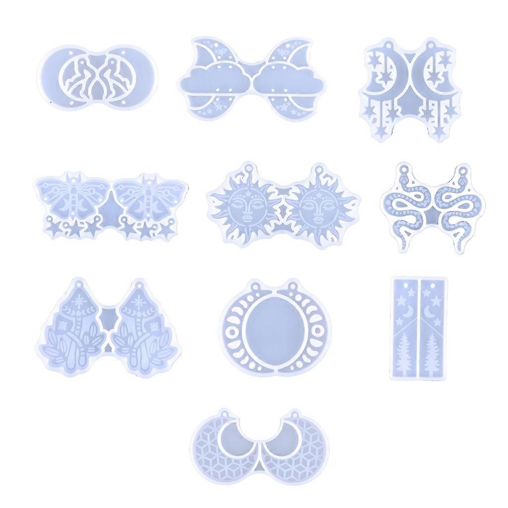 עגיל שרף עובש תכשיטים יציקת עובש תליון סיליקון תבניות עגיל