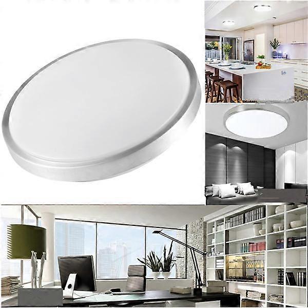 12w 24w Modern Acrylic Led Ceiling Light Round Flush Mount Panel Down Lamp For K