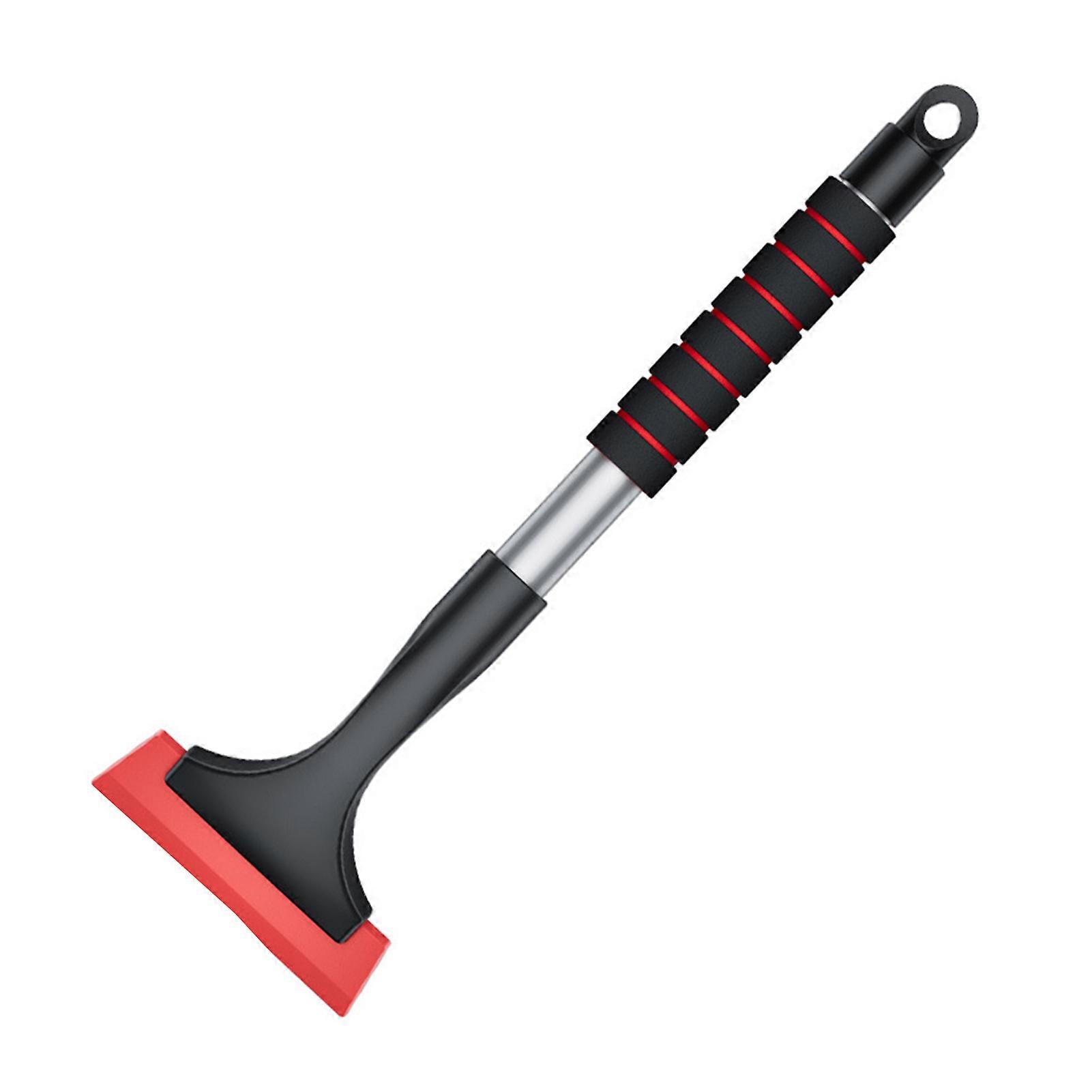 Extendable Glass Snow Shovel for Car Retractable Handle Ice Scraper with Sharp Edge Foam Grip Lightweight Snow Removal Tool for Truck SUV Van RV Xmas