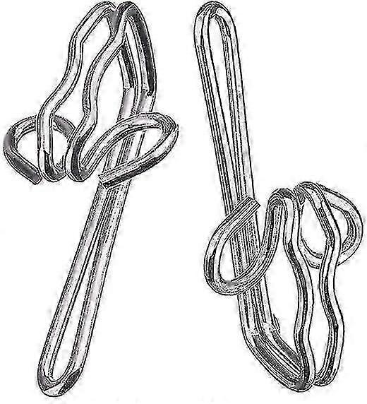 100 stycken gardinkrokar, metallkrokar