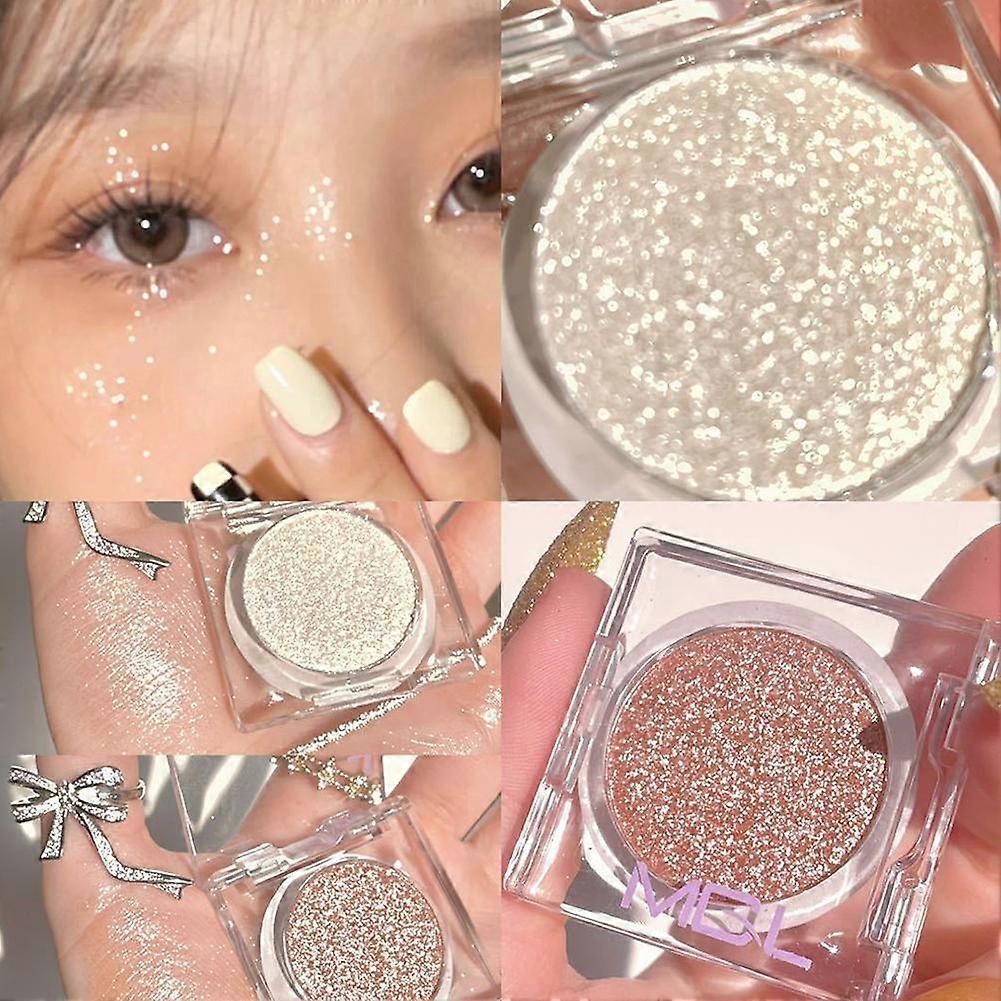 Glitter Oogschaduw Fijn Glitter Poeder Oog Make-up Stadium Make-up Sprankelend Poeder