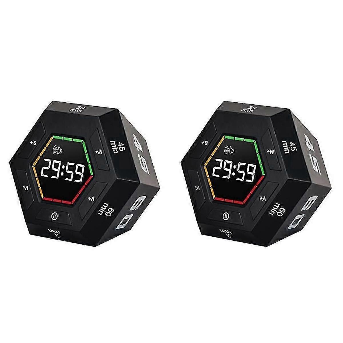 2X Pomodoro Timer, Productivity Timer,3, 5, 15, 30, 45, 60 Minute Preset Smart Countdown Timer, Tim