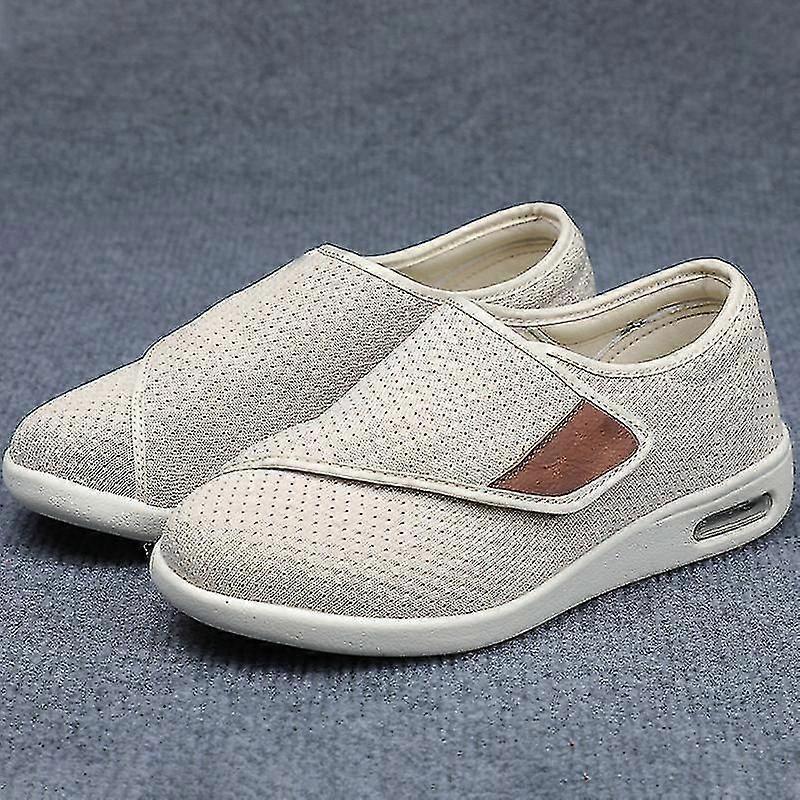 Wide Adjusting Soft Comfortable Shoes Orthopedic Walking Shoes For The Old Breathable Hook-and-loop Design Shoes