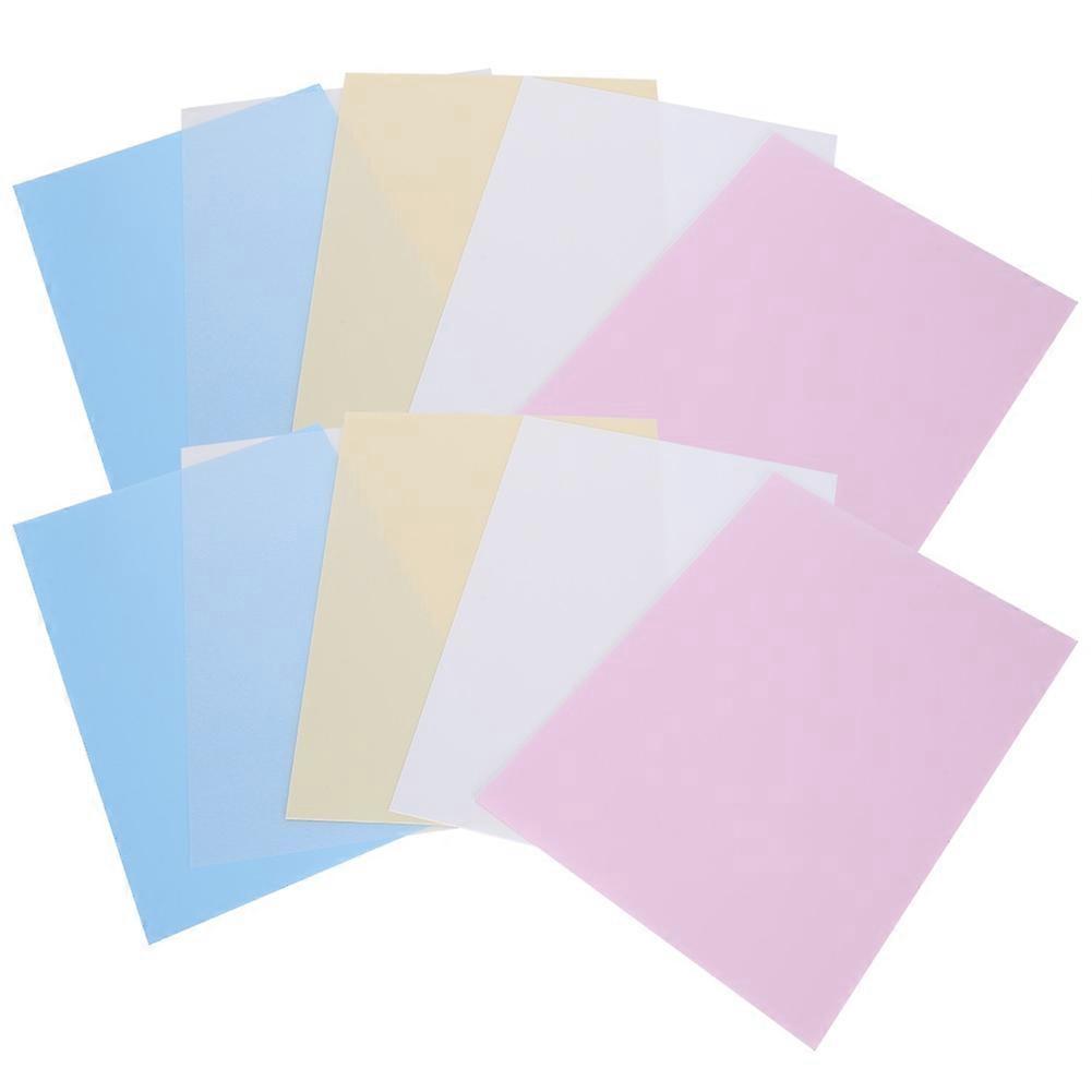 10Pcs Shrink Film Frosted Heat Shrinkable Colored Pencials HandPainted DIY Sheet