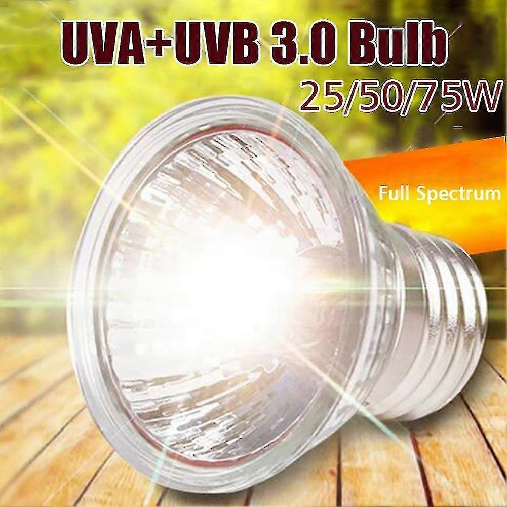 25/50/75w 110v E27 Uva + uvb Varmevarme lampe Lys Blub For Reptil Pet Brooder