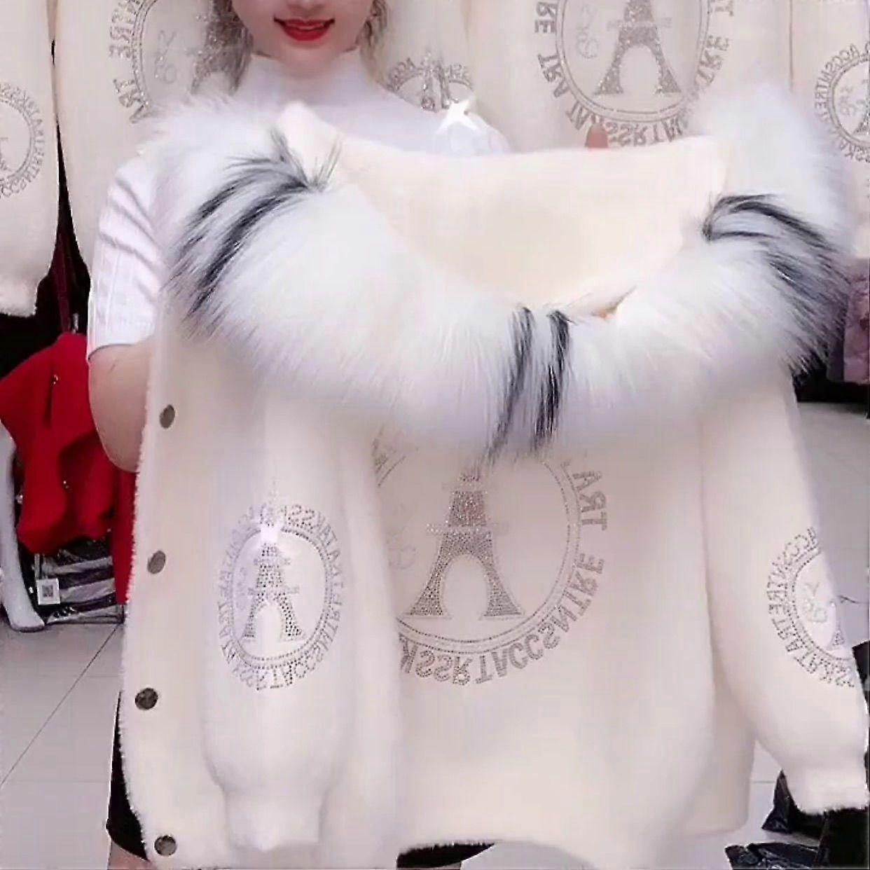 Autumn and Winter Women's Jacket New Weighted Thick Section Mink Velvet Jacket Loose Jacket Jacket Women