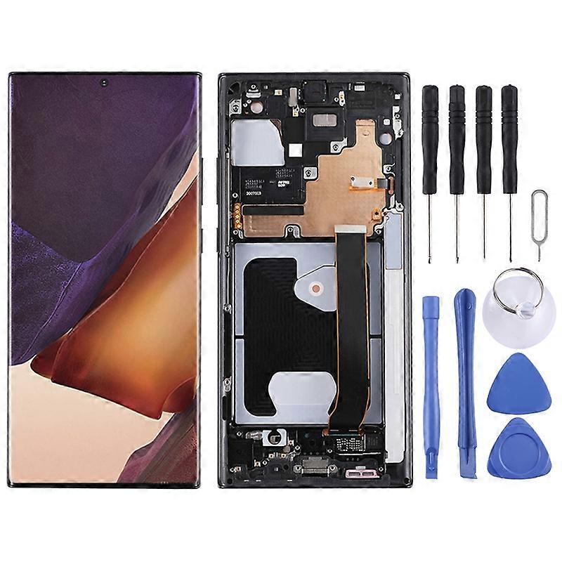 For Samsung Galaxy Note20 Ultra 4G COMPATIBLE Super AMOLED LCD Screen Digitizer Full Assembly With Frame