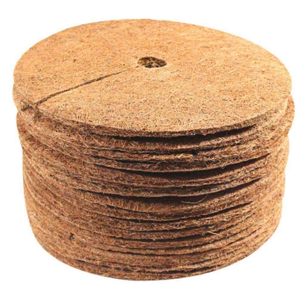 16 قطعة من ألياف جوز الهند شجرة حلقة حصيرة نشارة ، 11.8 بوصة حصيرة واقة نباتية حلقة نشارة للنباتات الداخلية في الهواء الطلق