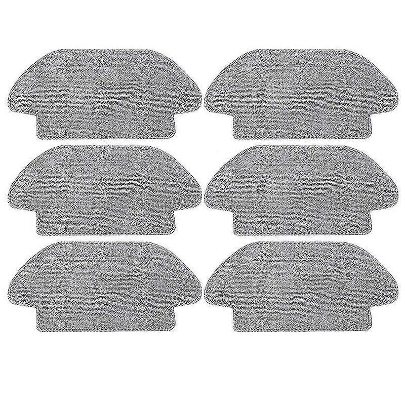 Pack of 6 Wipes for Mi Robot Vacuum Mop 2S / S12 / Mop P/Mop Pro Microfibre Mop Pad Washable Mop Cloth Accessory