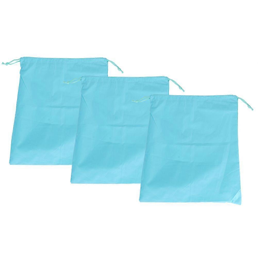 3Pcs LargeCapacity Waterproof DustProof Nylon Drawstring Bag for Clothes Shoes Storage