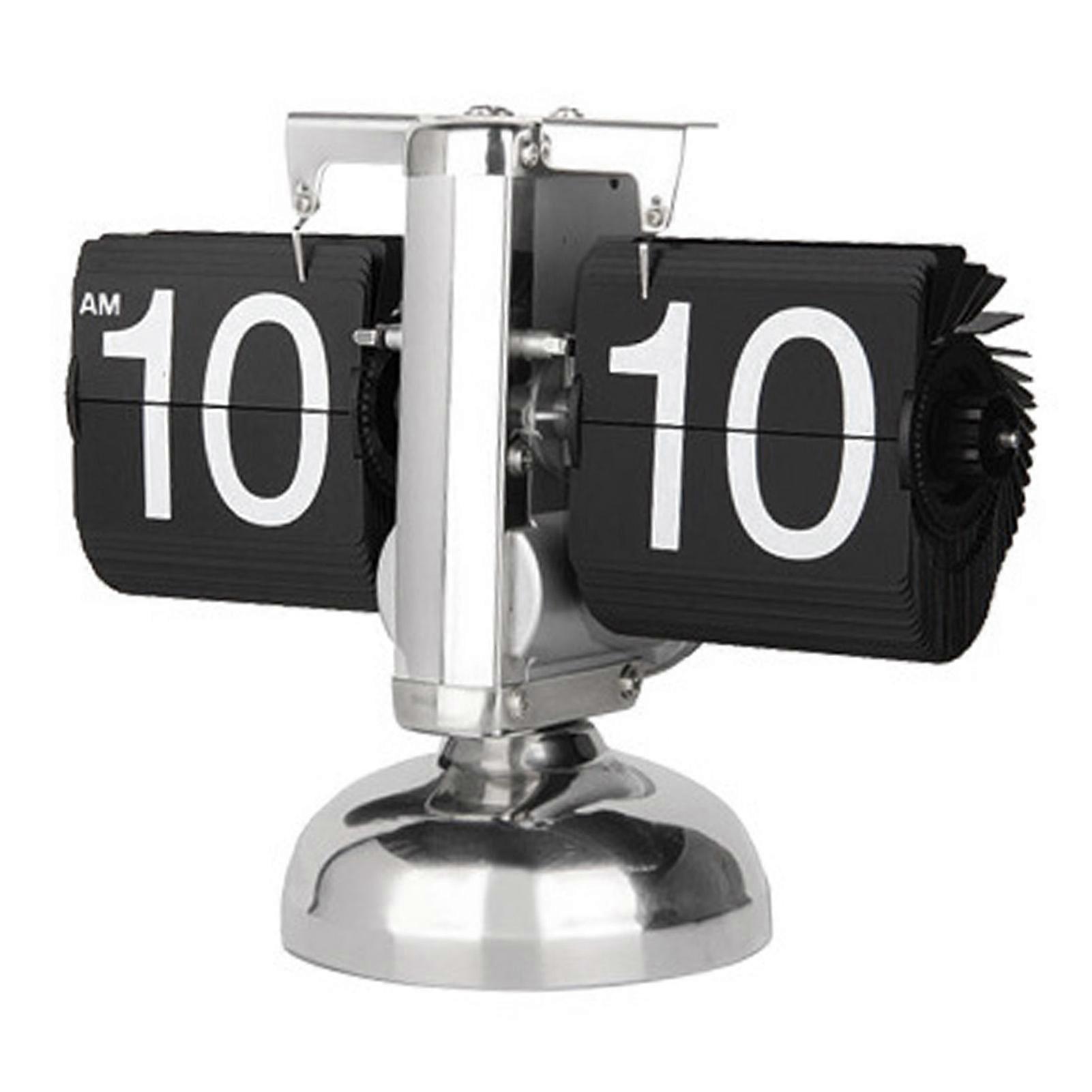 Digitale Flip-Down-Uhr Retro-Minimalist-Einfuß-Mechaniker-Auto-Flip-Clock-Schreibtischuhr für das Wohnzimmer zu Hause
