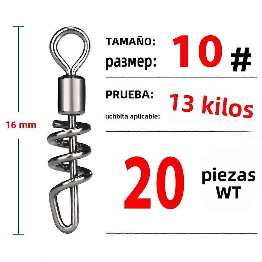DNDYUJU 20PCS Red and White Ring Fishing Connector with Stainless Steel Loop for Fishing Adjustable Ball Swivel