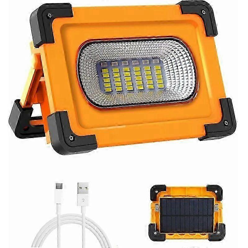 Rechargeable LED Floodlight, 60W Work Lamp with 4 Modes