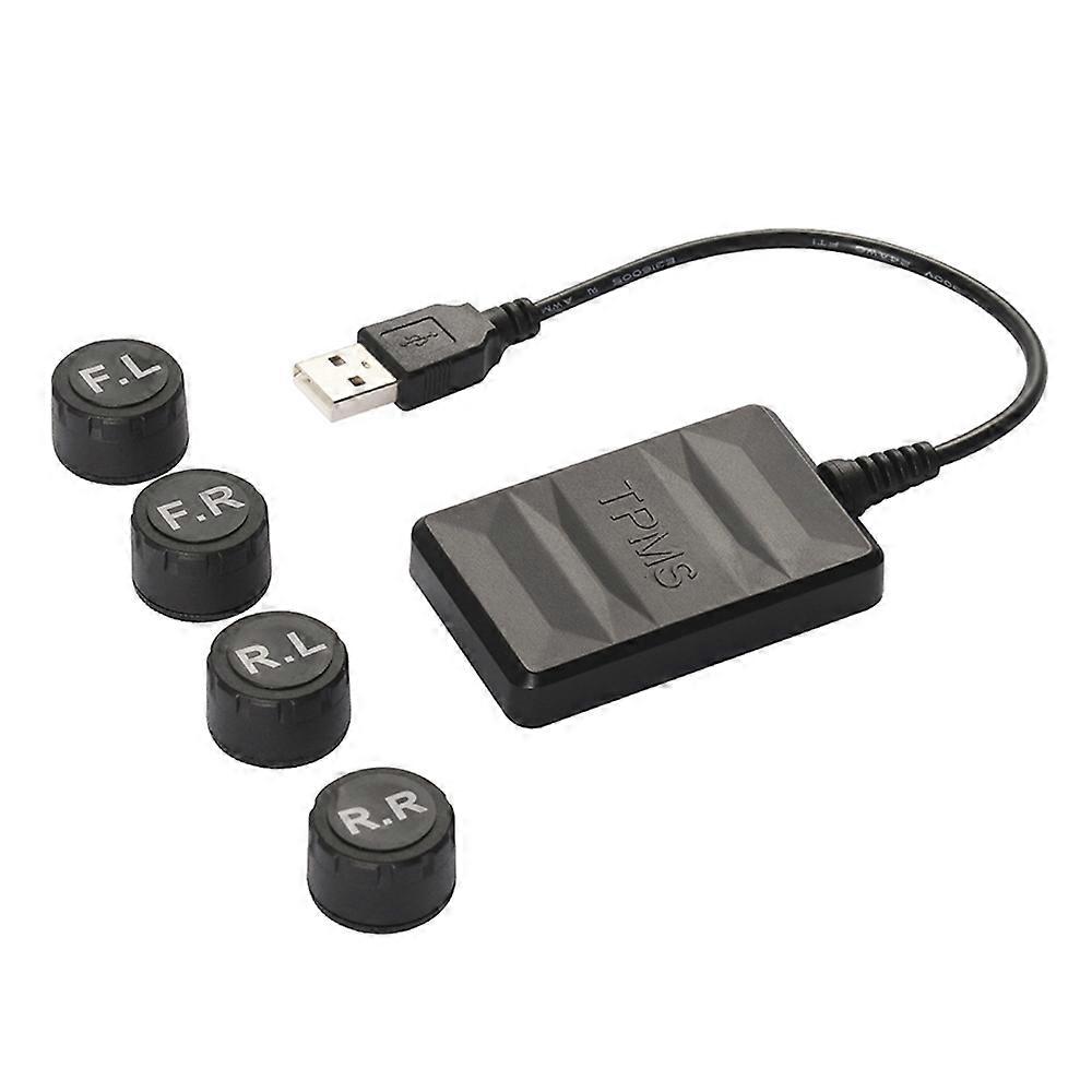 (New) USB TPMS Tire Pressure Monitoring System Android with External Sensor for Car Radio DVD Player