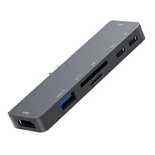 ZRUXE HB-192 7 in 1 Multifunktionaler USB/Typ C auf USB 3.0 HDMI HUB Adapter