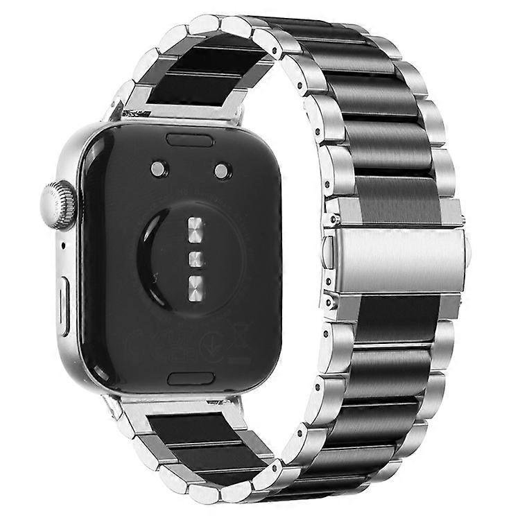 Compatible For Huawei Watch Fit 3 Watch Strap Three-Bead Stainless Steel Wrist Band