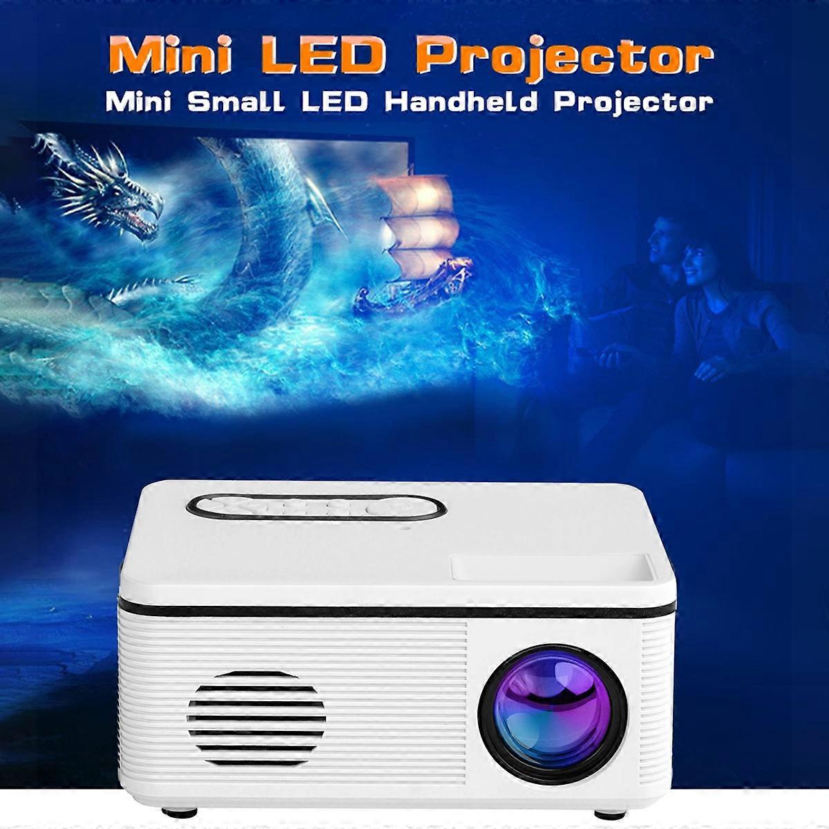 Aibecy S361 Mini Portable LED Projector Support 1080P 600 Lumens Built-in Speaker Multimedia Video M