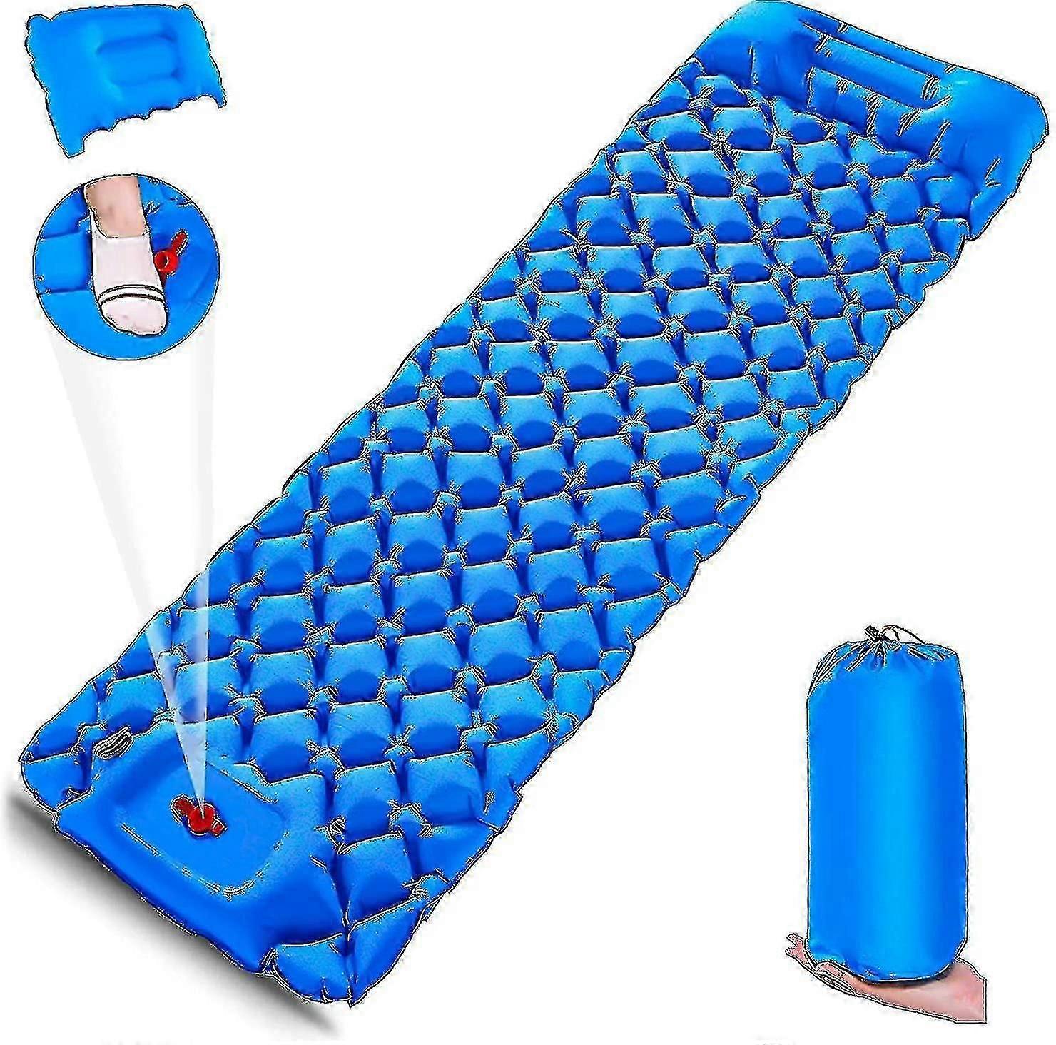 Inflatable Cam Slee Pad Ress With For Backpac Traveling Tw
