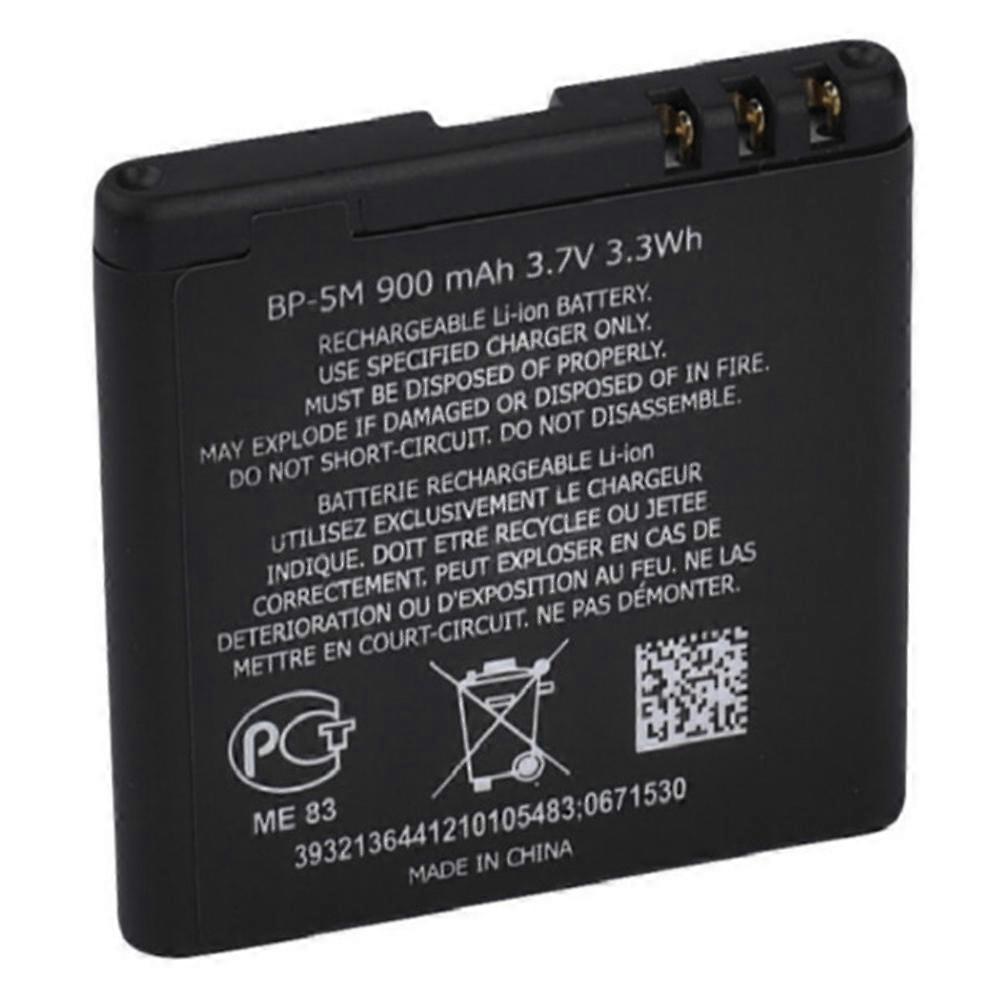 Pour Nokia 5610 / 6500S / 5611 / 6110C / 5710 / 8600 / 5700 3.7V 900mAh Assemblage de la batterie du téléphone (Encoder : BP-5M)
