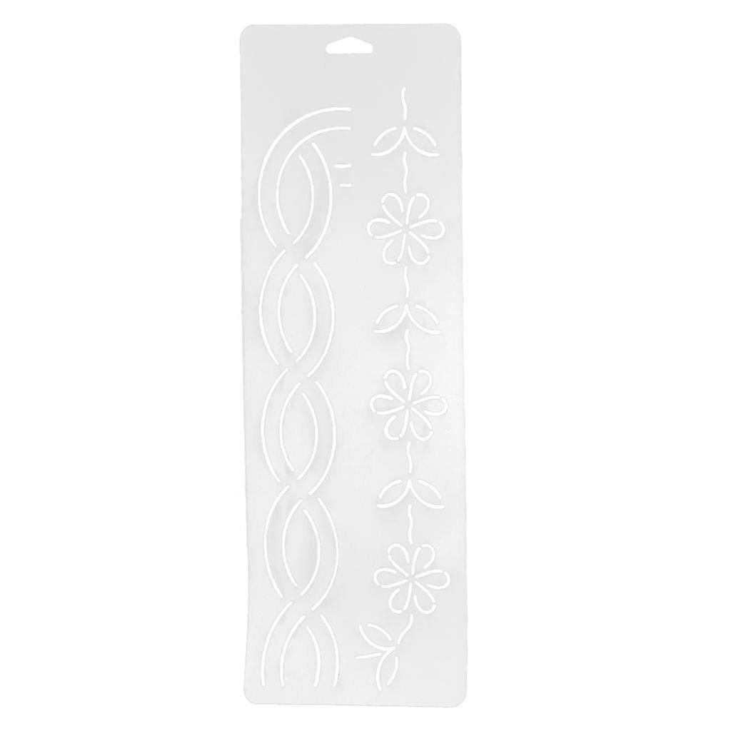 أداة قالب قالب الاستنسل البلاستيكية DIY لحرفة الخياطة المرقعة DIY # 8