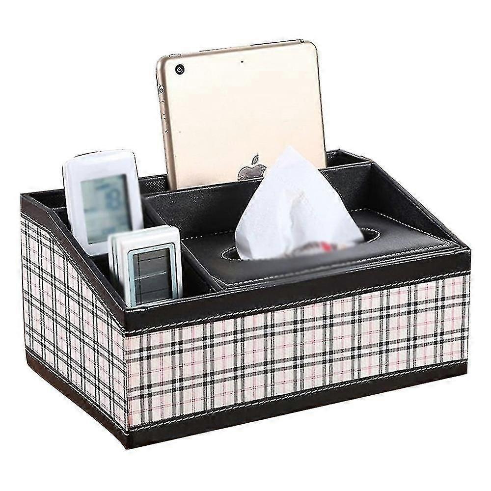 Multifunctional Leather Tissue Box