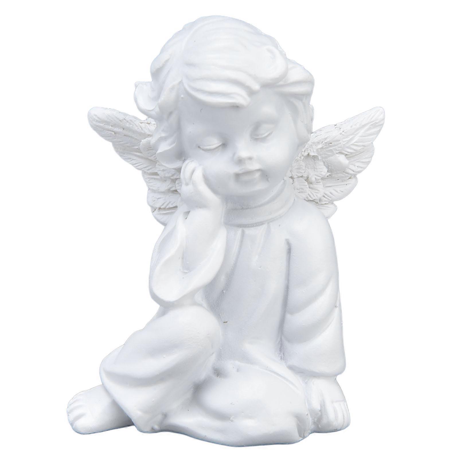 Cherub Statue Synthetic Resin Material Lovely Style   Figurines for Party DecorationsCherub Statue Right