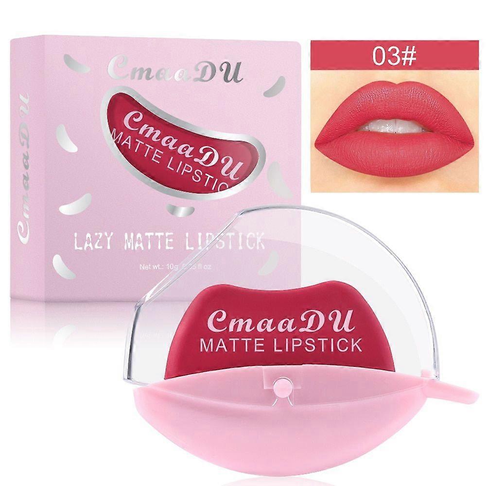Creative Squeeze Into Lazy Lipstick Lip-shaped Lipstick Moisturizing Velvet