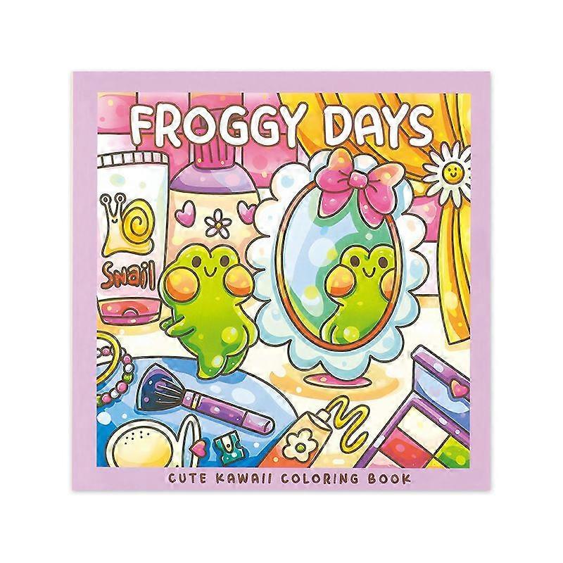 Spooky Cutie Coloring Book for Adults and Teens Featuring Cute Cartoon Creature