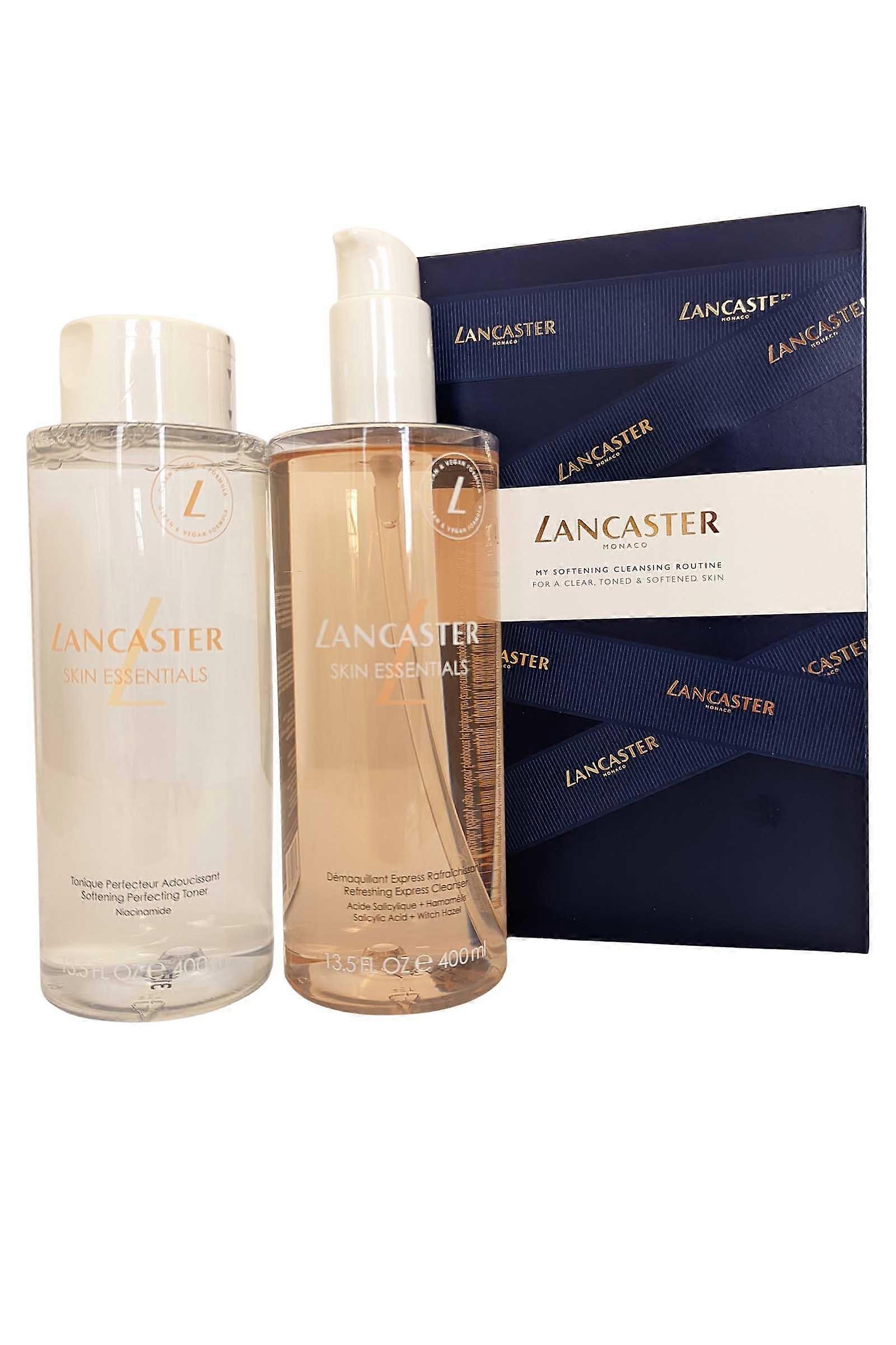 Skin Essentials Lancaster My Softening Cleansing Routine Toner 400ml and Cleanser 400ml Ex