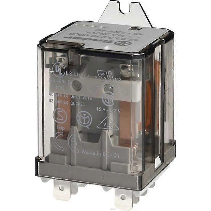 Finder 62.82.9.024.0300 Plug-in relay 24 V/DC 16 A 2 NO (T) 10 pc(s)