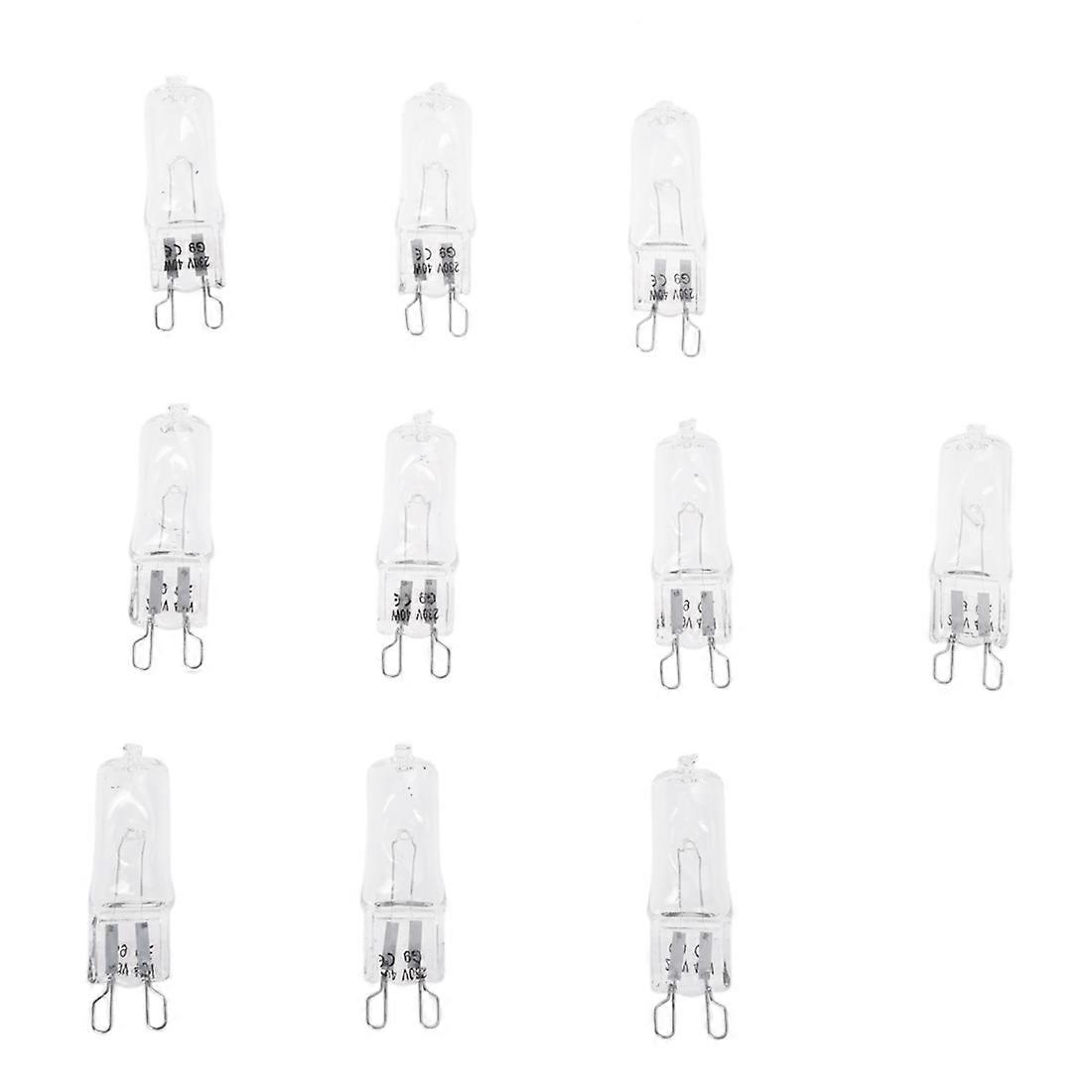 40W 230V 10pcs G9 Halogen Capsule Light Bulb Lamp