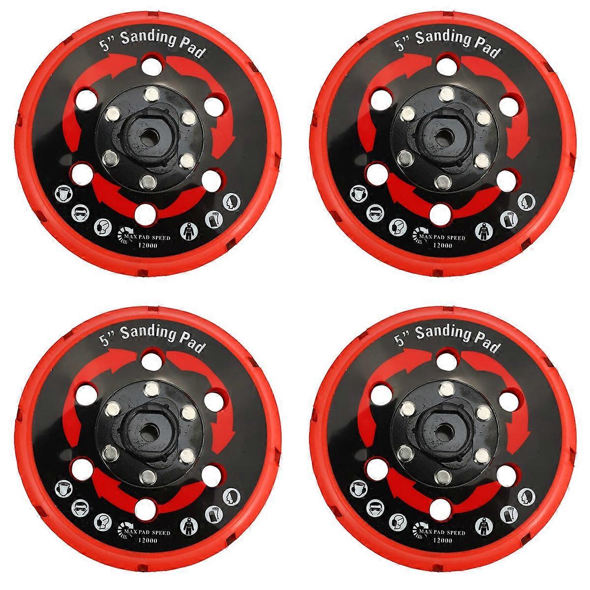 4X Backing Plate for Dual Action Polisher da Polisher Backing Plate Back Holder 5 Inch 125mm