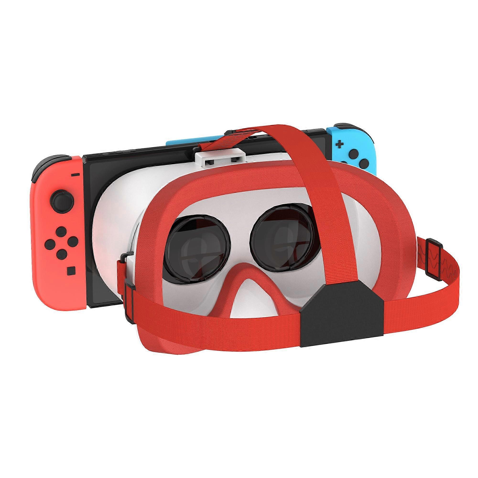 Adjustable Lens VR Headset for Nintendo Switch & Switch OLED Model - Compatible Virtual Reality Gaming Accessory