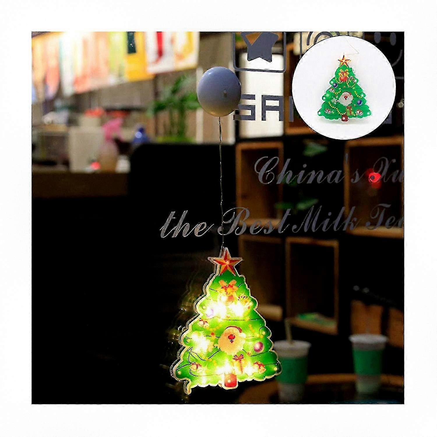 Christmas LED Window Lights with Suction Cups for Indoor Decor