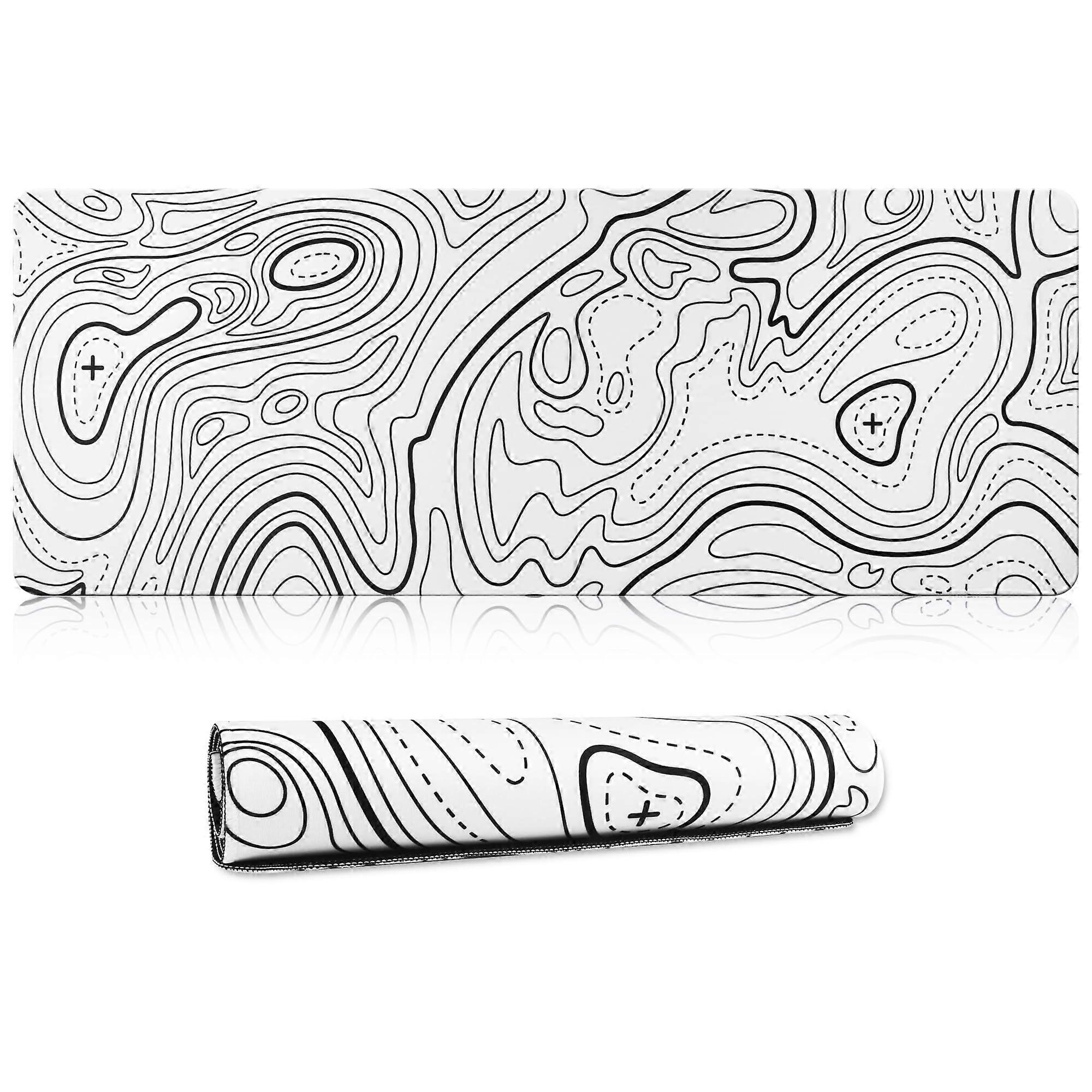 Mouse Pad with Soft Smooth Surface and Anti-Slip Rubber Base for Home Office Work Gaming 800 x 300 x 3MM