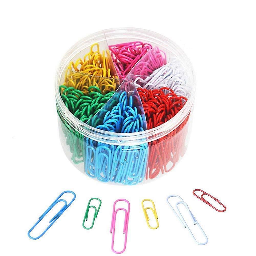 Paper Clips,Durable and Rustproof, Coated Large Paper Clips Great for Office School Document Organizing (Multicolored)