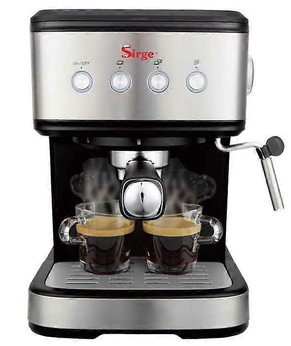 Sirge LUSSY Espresso- en Cappuccinomachine - 3 koffiefilters - 1100 W met cappuccinofunctie en papieren PODS [ese44]