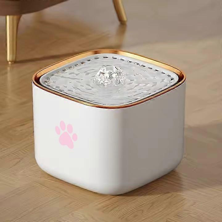 BPA-Free Automatic Cat Water Fountain with Ultra-Quiet Motor for Pets, Replaceable Filter, Easy to Clean, 3L Capacity, Cute Pink Design