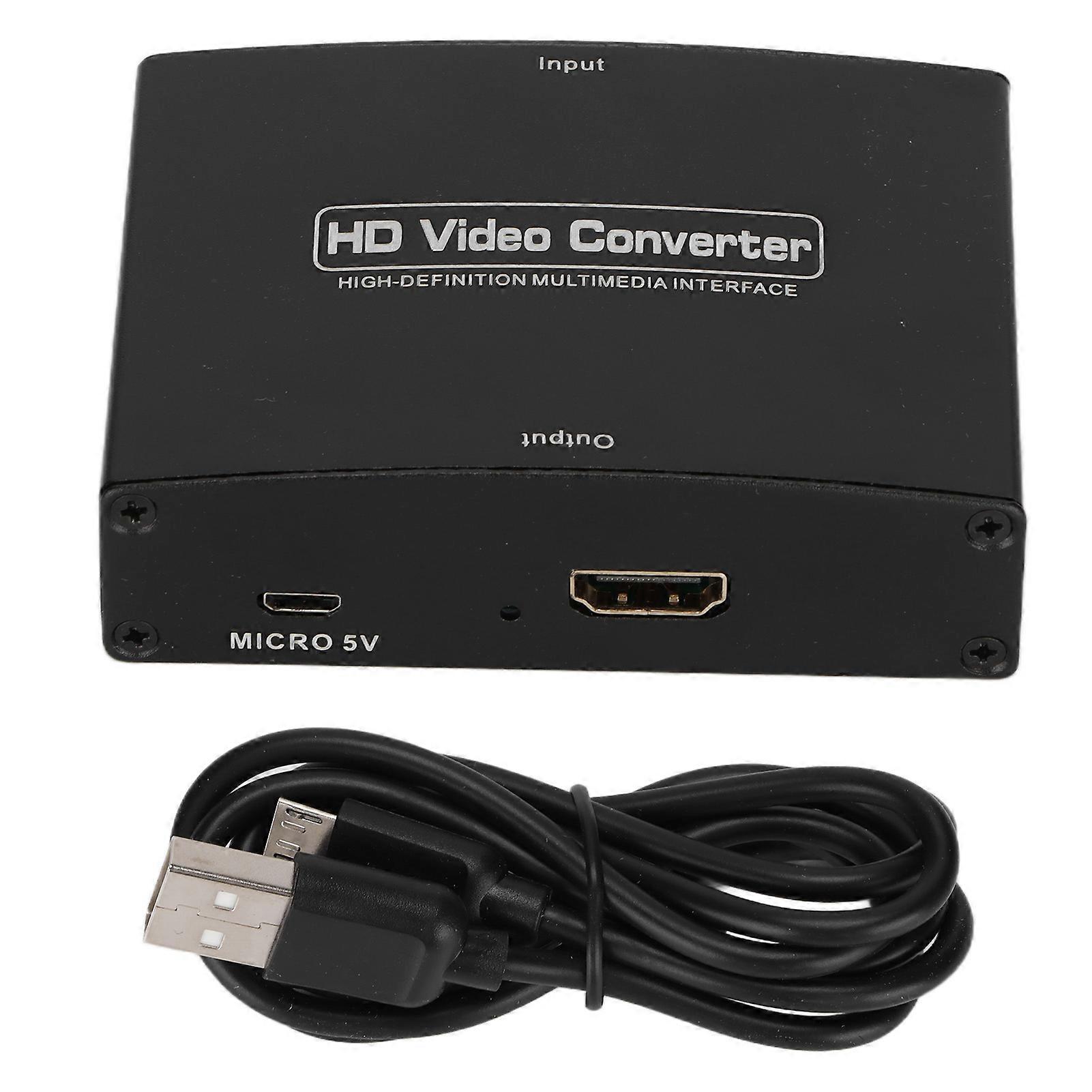 Convenient YPBPR to HDMI Converter: Plug & Play, Adjustable, Supports 1080P for PS2/XBOX